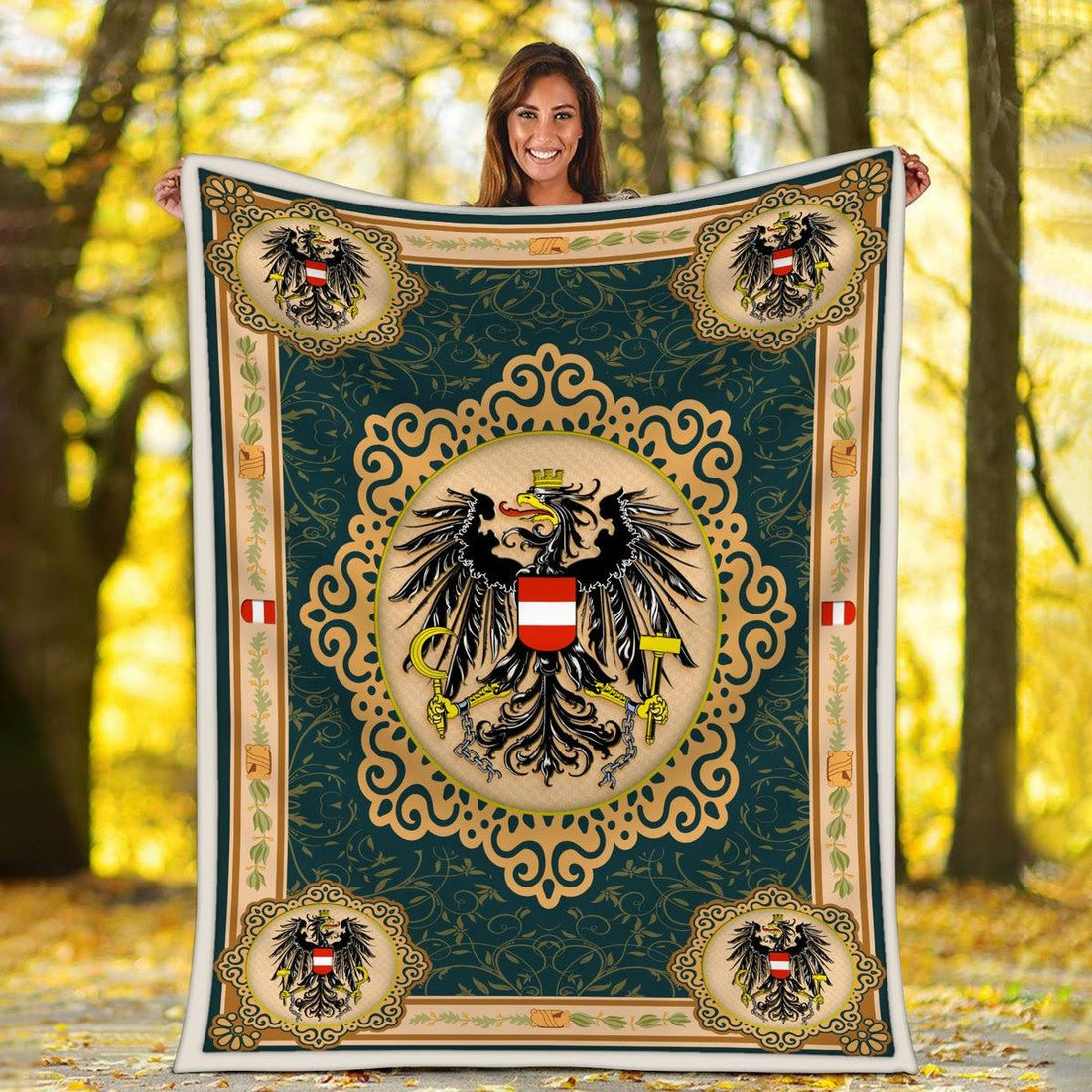 Blanket Austria Coat Of Arms - DucG