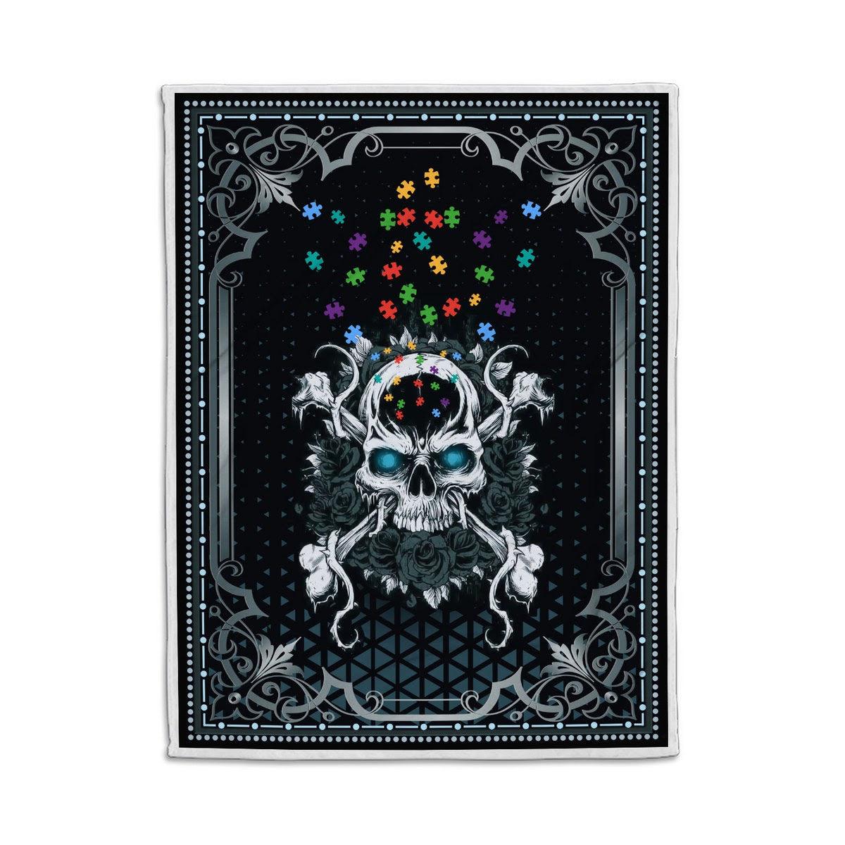 Blanket Autism Skull - DucG
