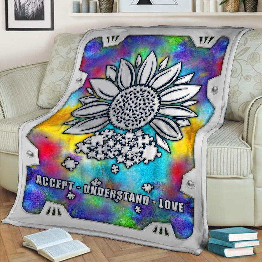 Blanket Autism Sunflower - DucG