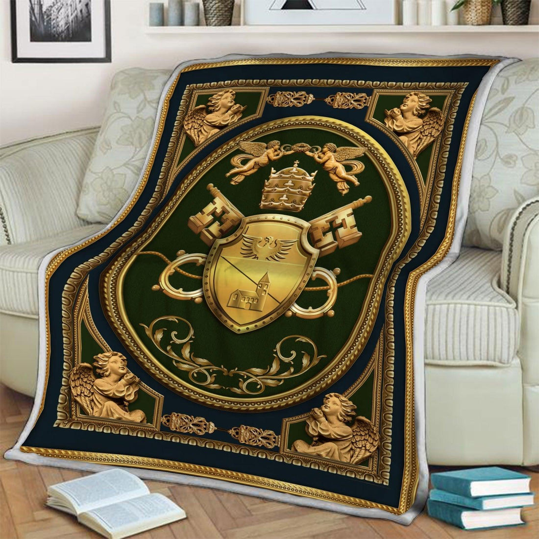Blanket Benedict XV Coat Of Arms - DucG