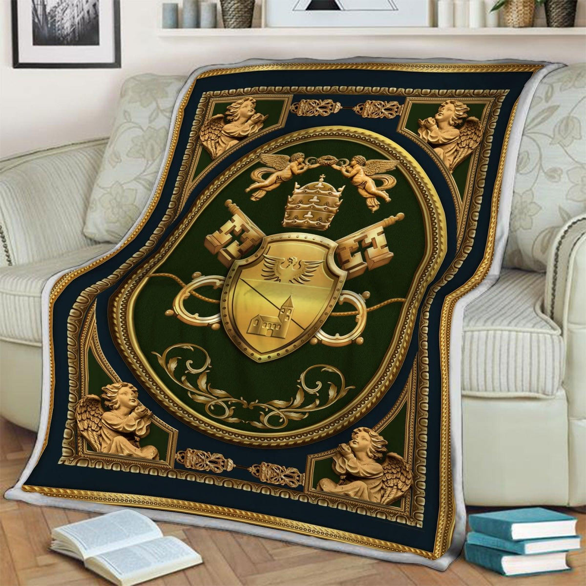 Blanket Benedict XV Coat Of Arms - DucG