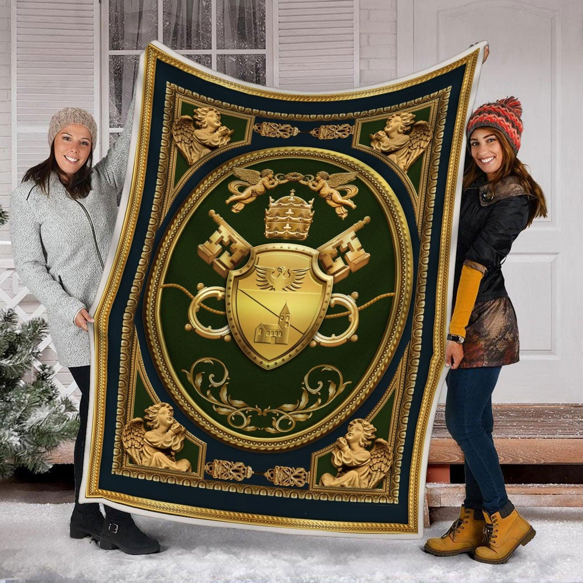 Blanket Benedict XV Coat Of Arms - DucG