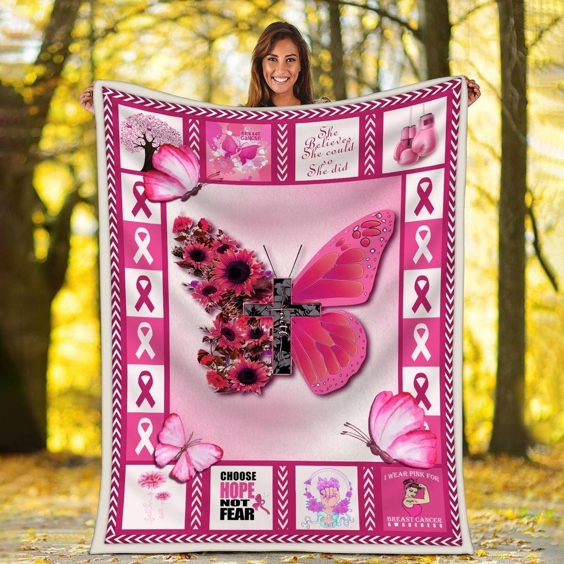 Blanket Breast Cancer Awareness - DucG