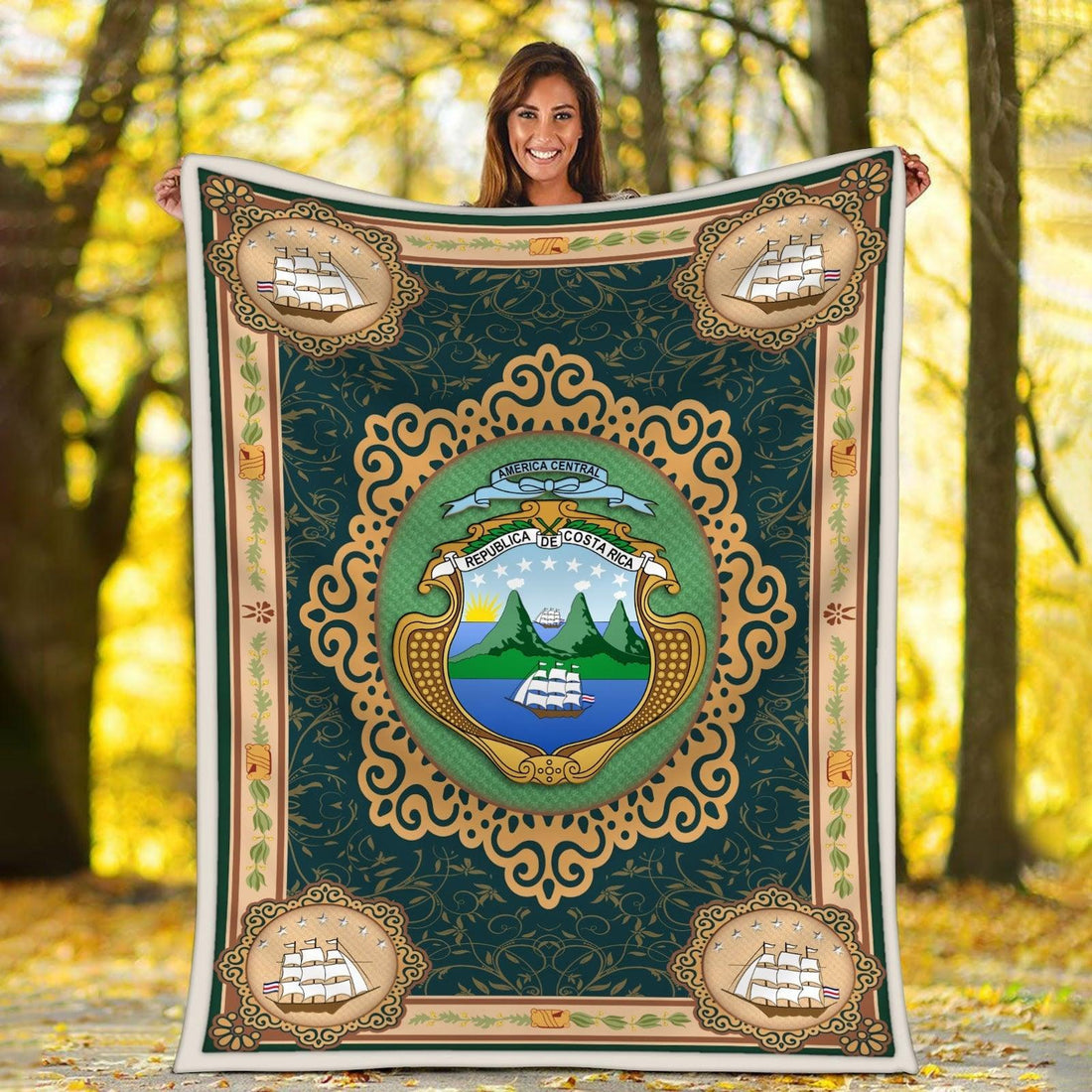 Blanket Costa Rica Coat of Arms - DucG