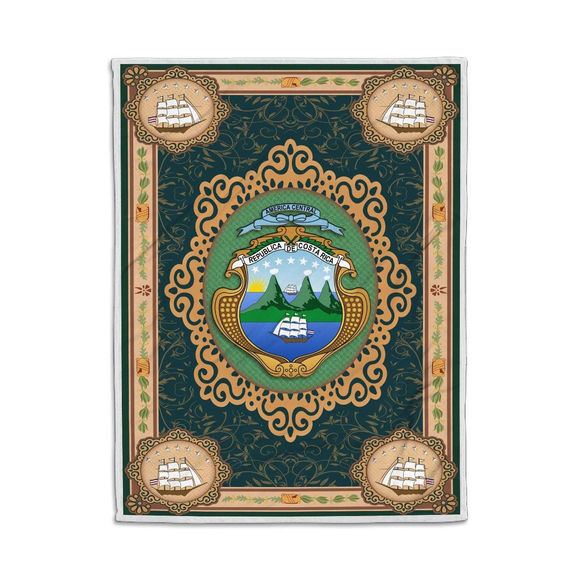 Blanket Costa Rica Coat of Arms - DucG