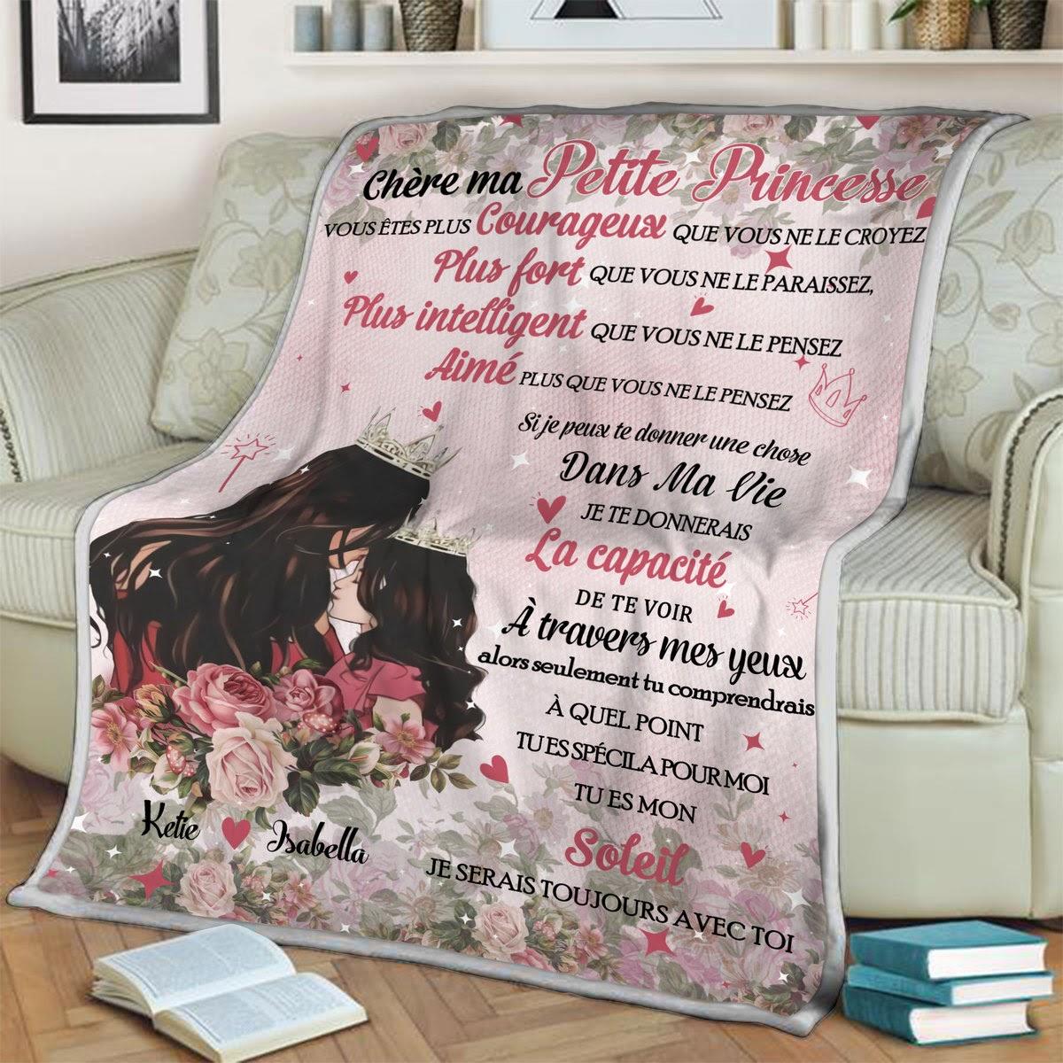 Blanket Dear My Little Princess Customized French - DucG