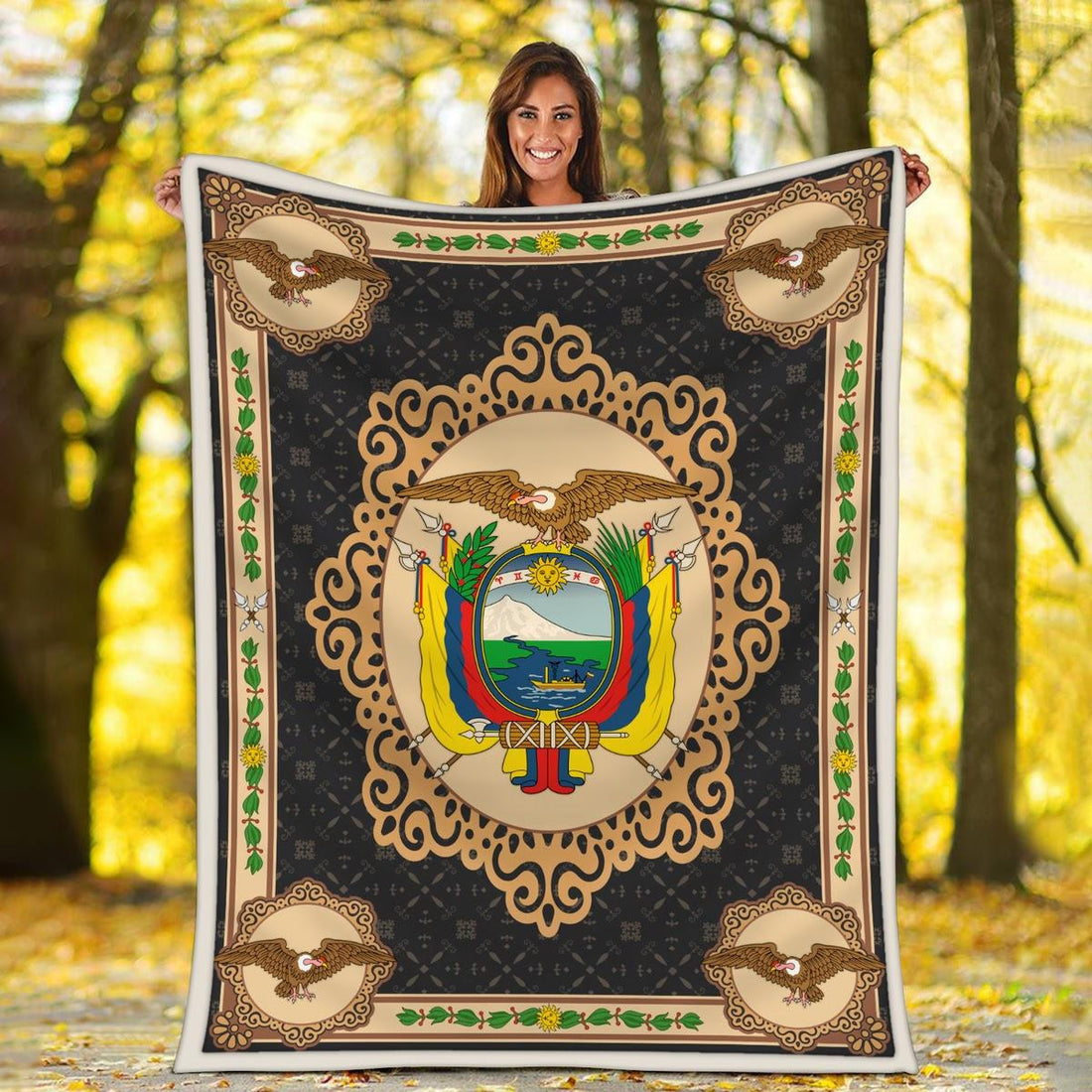 Blanket Ecuador Coat Of Arms - DucG