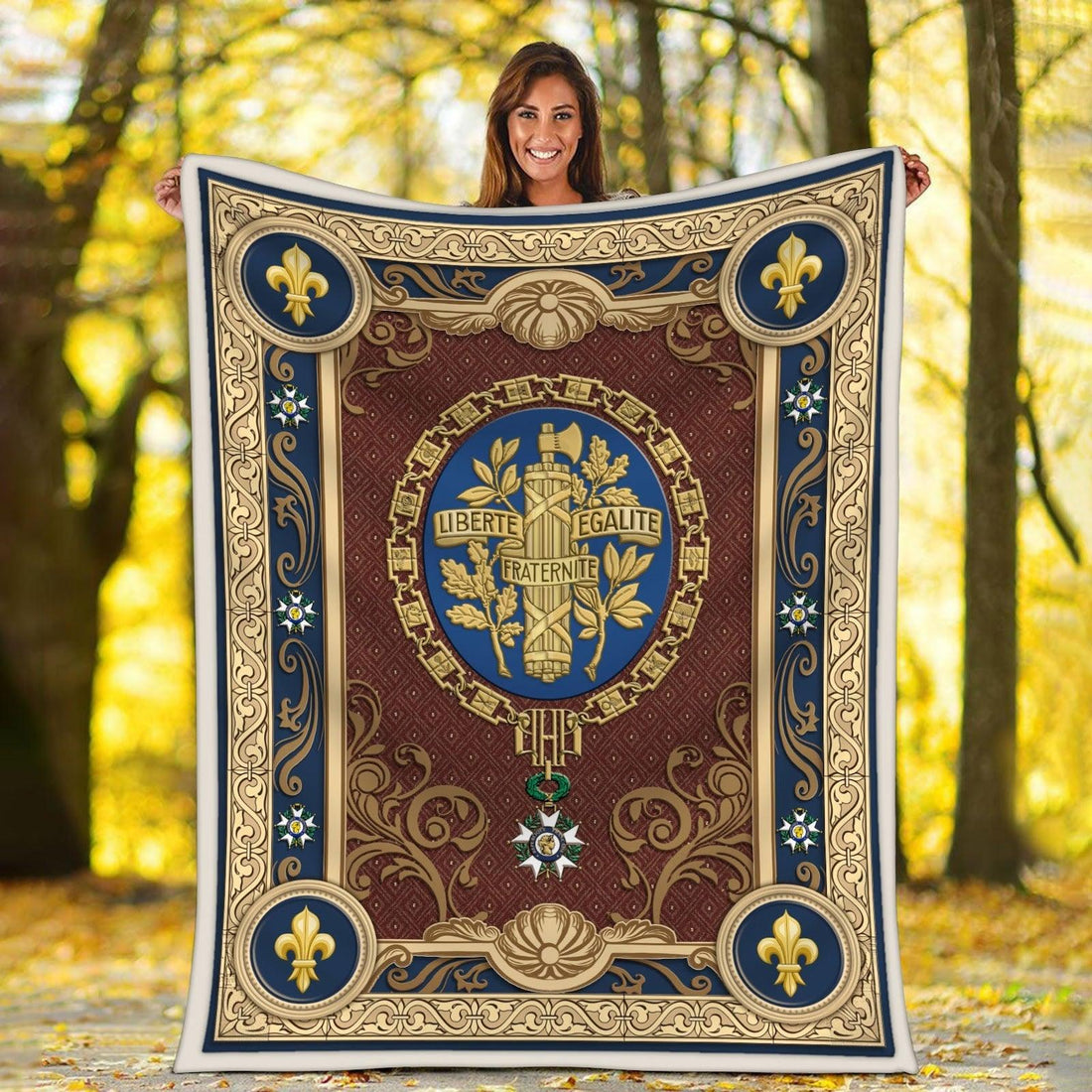 Blanket French Coat Of Arms - DucG