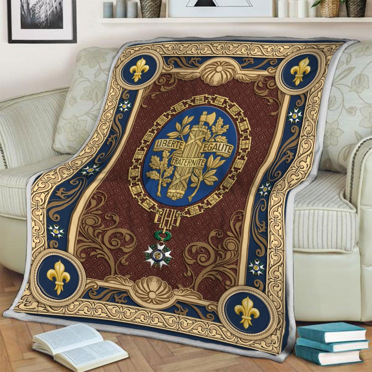 Blanket French Coat Of Arms - DucG
