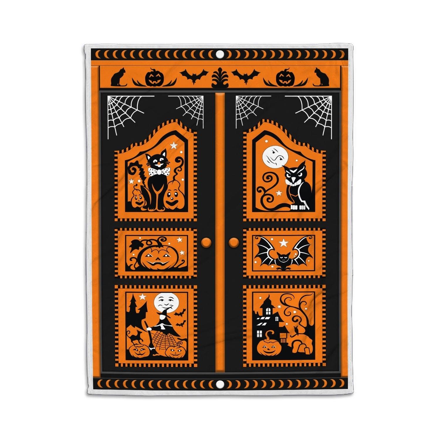 Blanket Halloween Black Cat Pumpkin - DucG