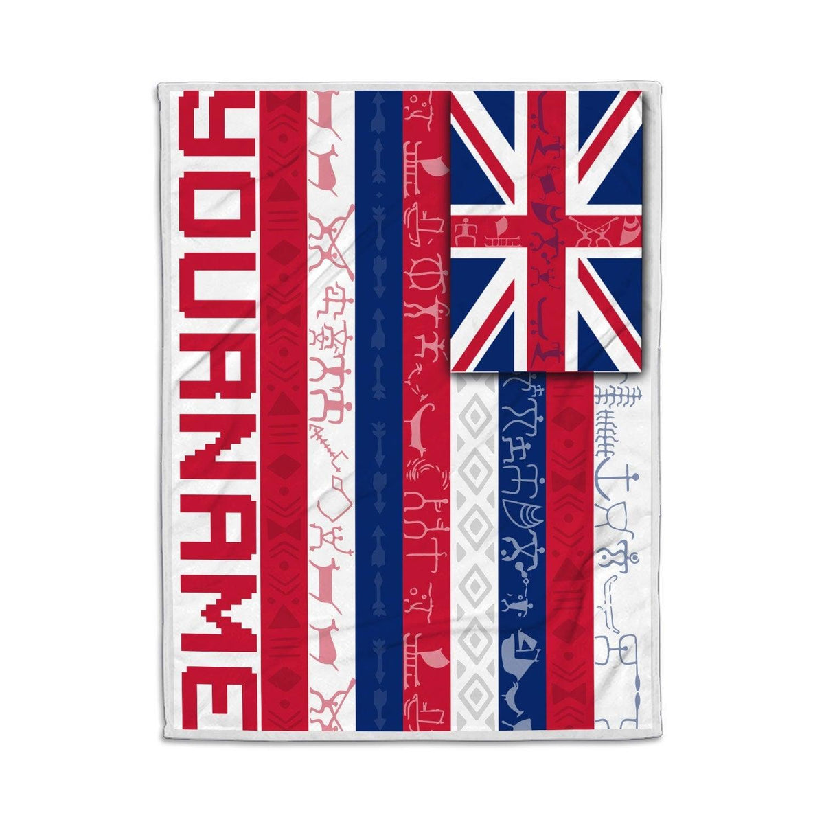 Blanket Hawaii Flag Personalized Custom Name - DucG