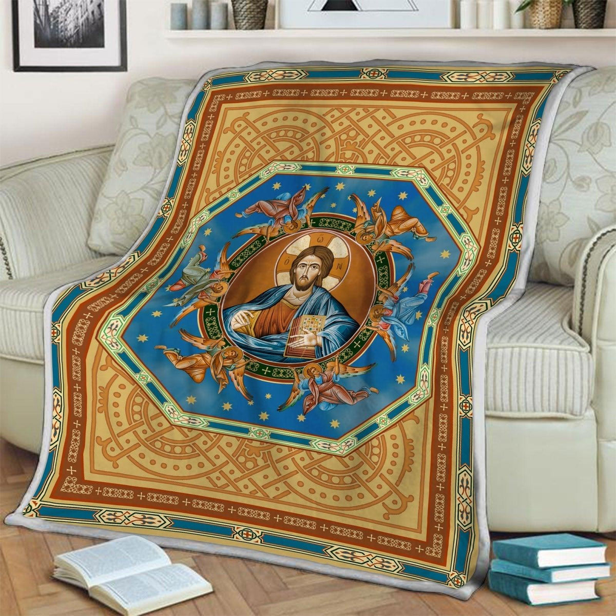 Blanket Jesus Christ Eastern Orthodox - DucG