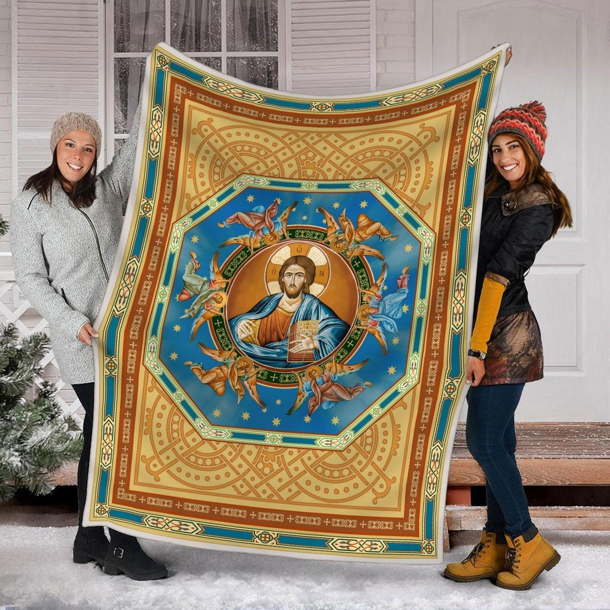 Blanket Jesus Christ Eastern Orthodox - DucG