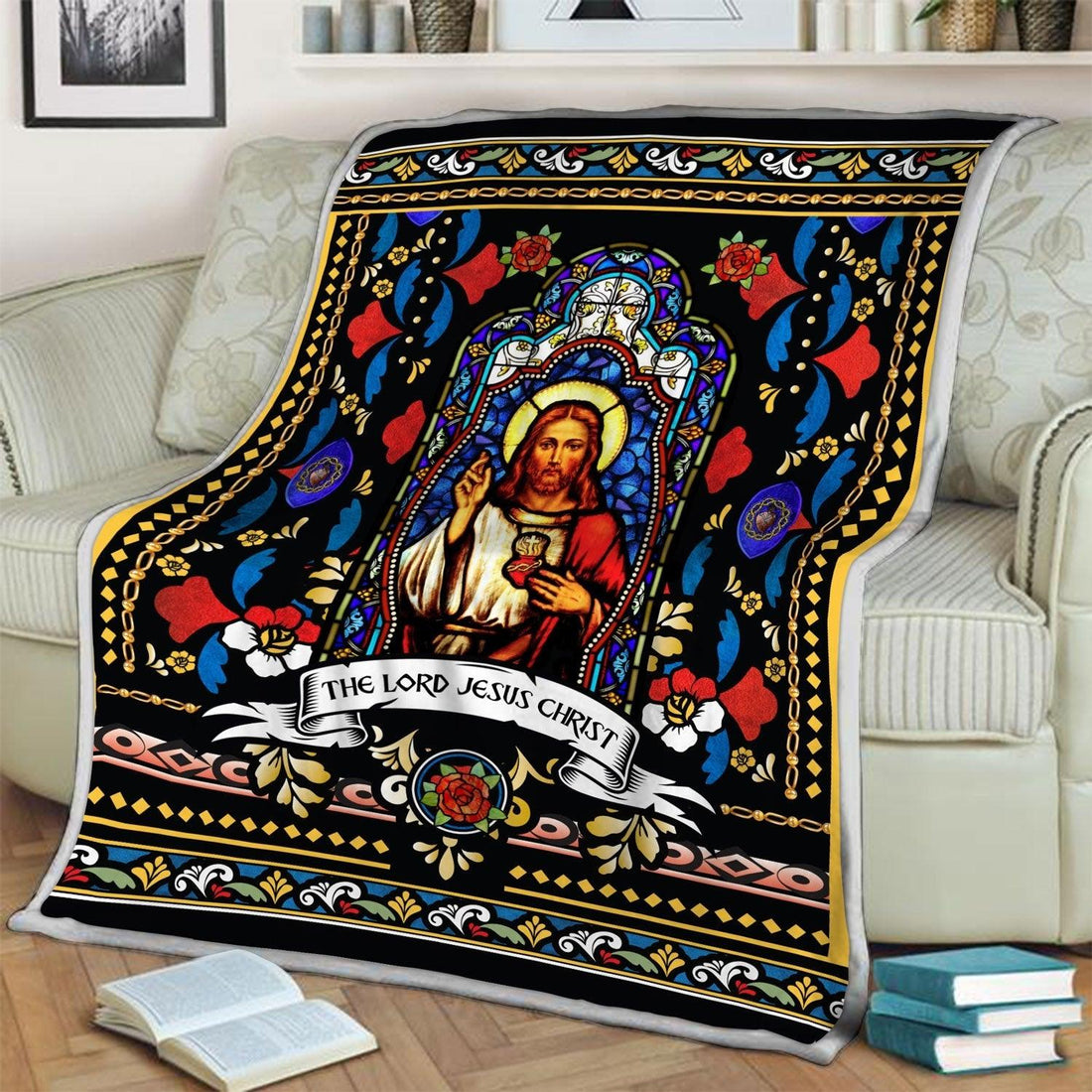 Blanket Jesus The Lord Jesus Christ Stained - DucG