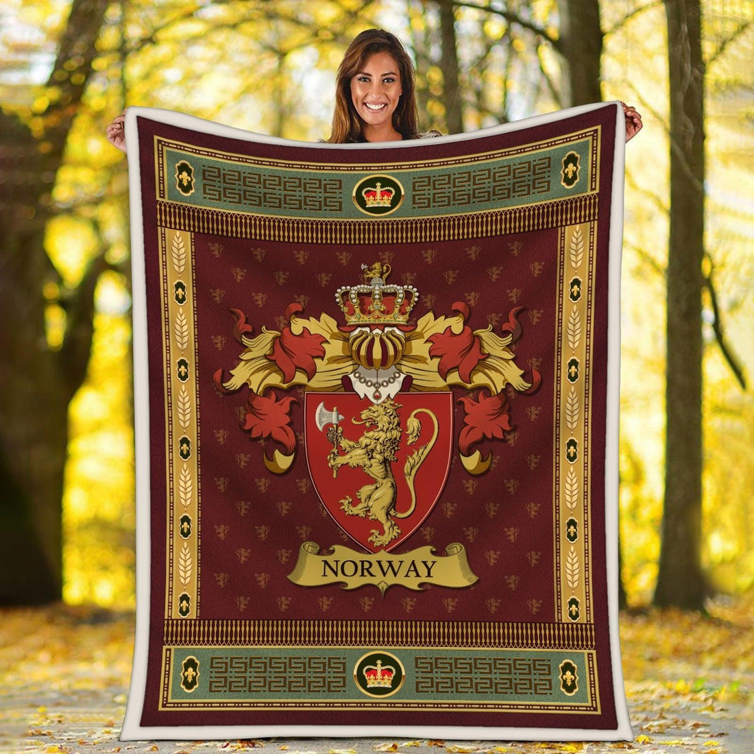 Blanket Norway Coat Of Arms - DucG