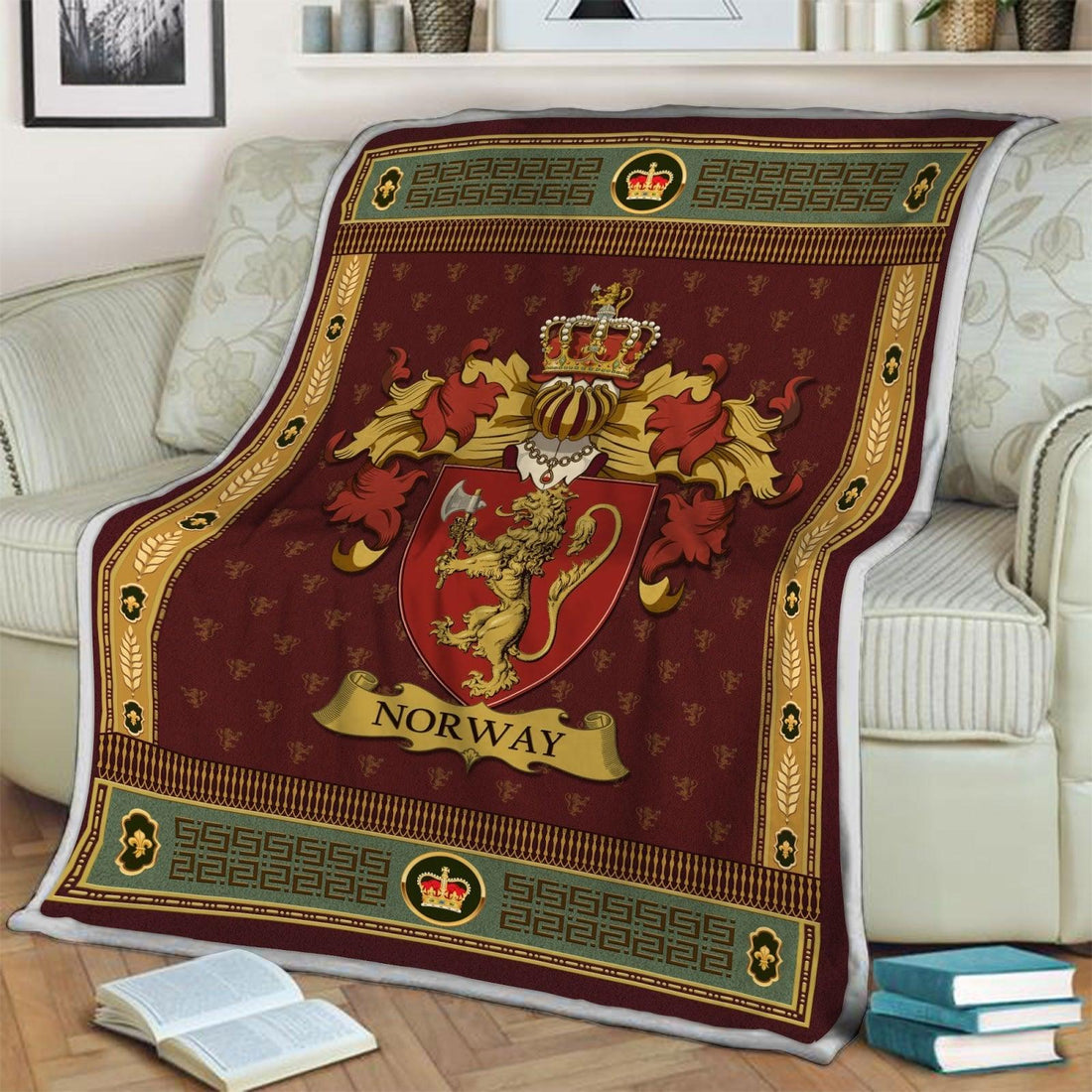 Blanket Norway Coat Of Arms - DucG
