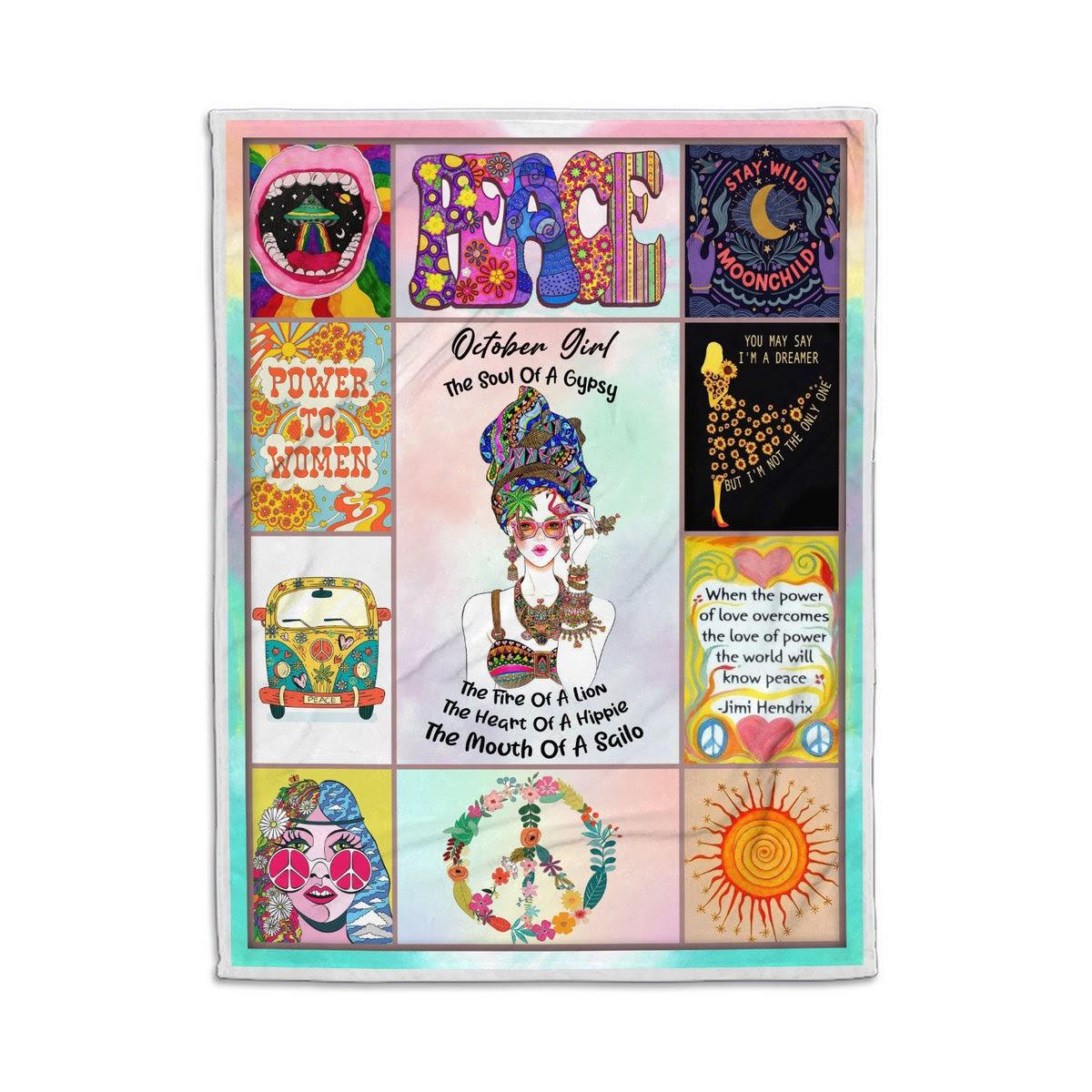 Blanket October Hippie Girl - DucG