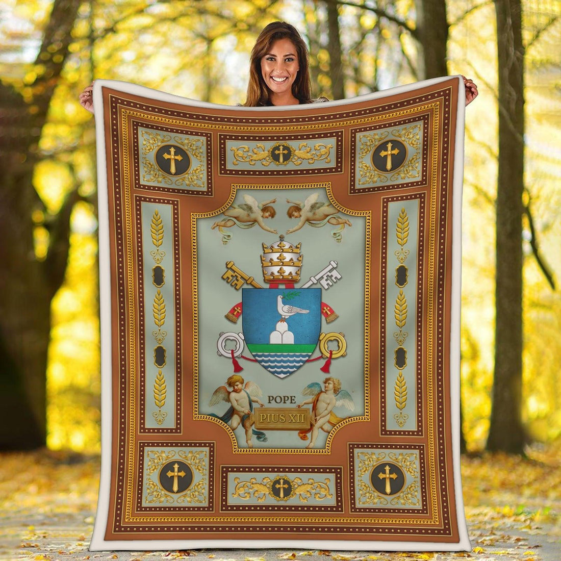 Blanket Pope Francis Coat Of Arms - DucG