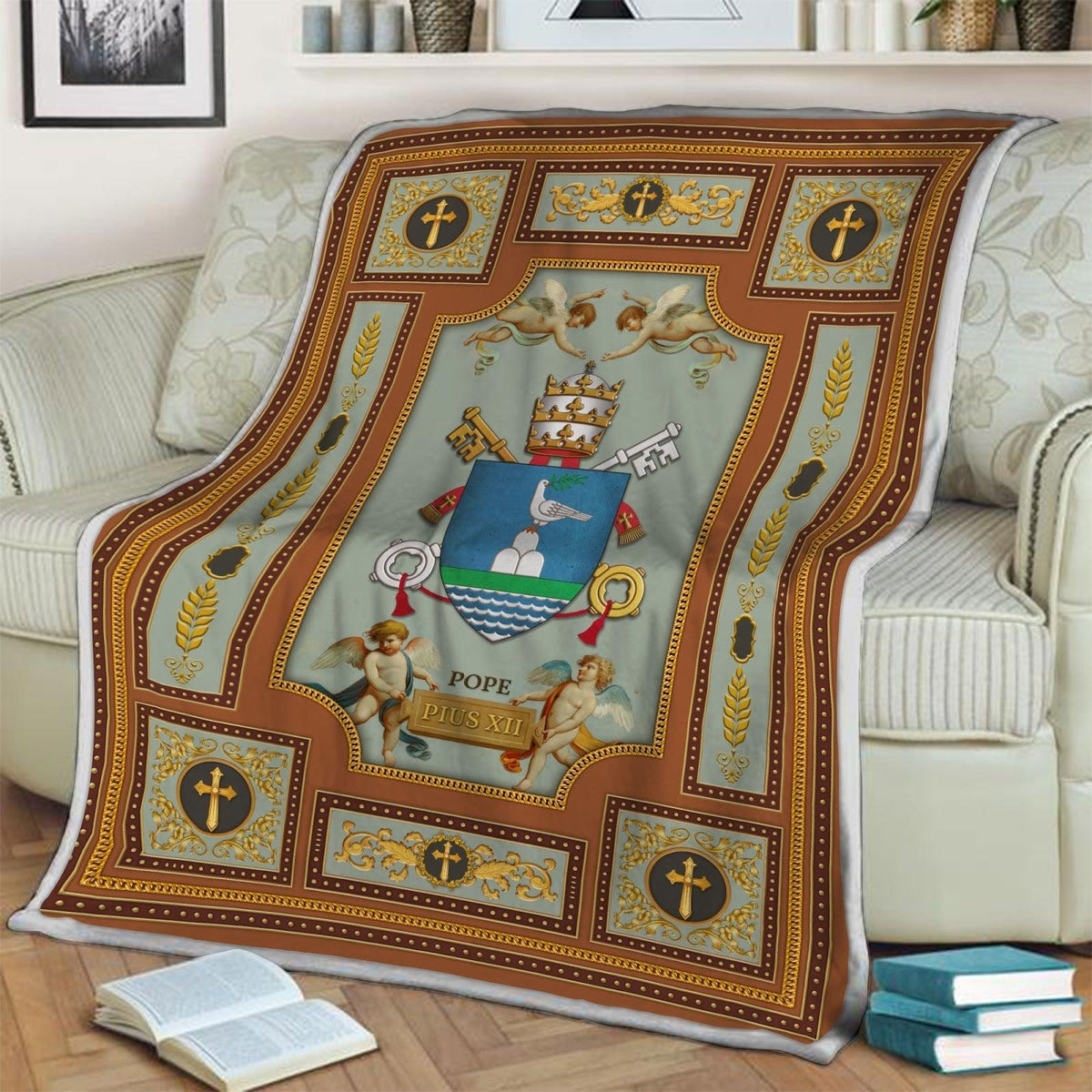 Blanket Pope Francis Coat Of Arms - DucG