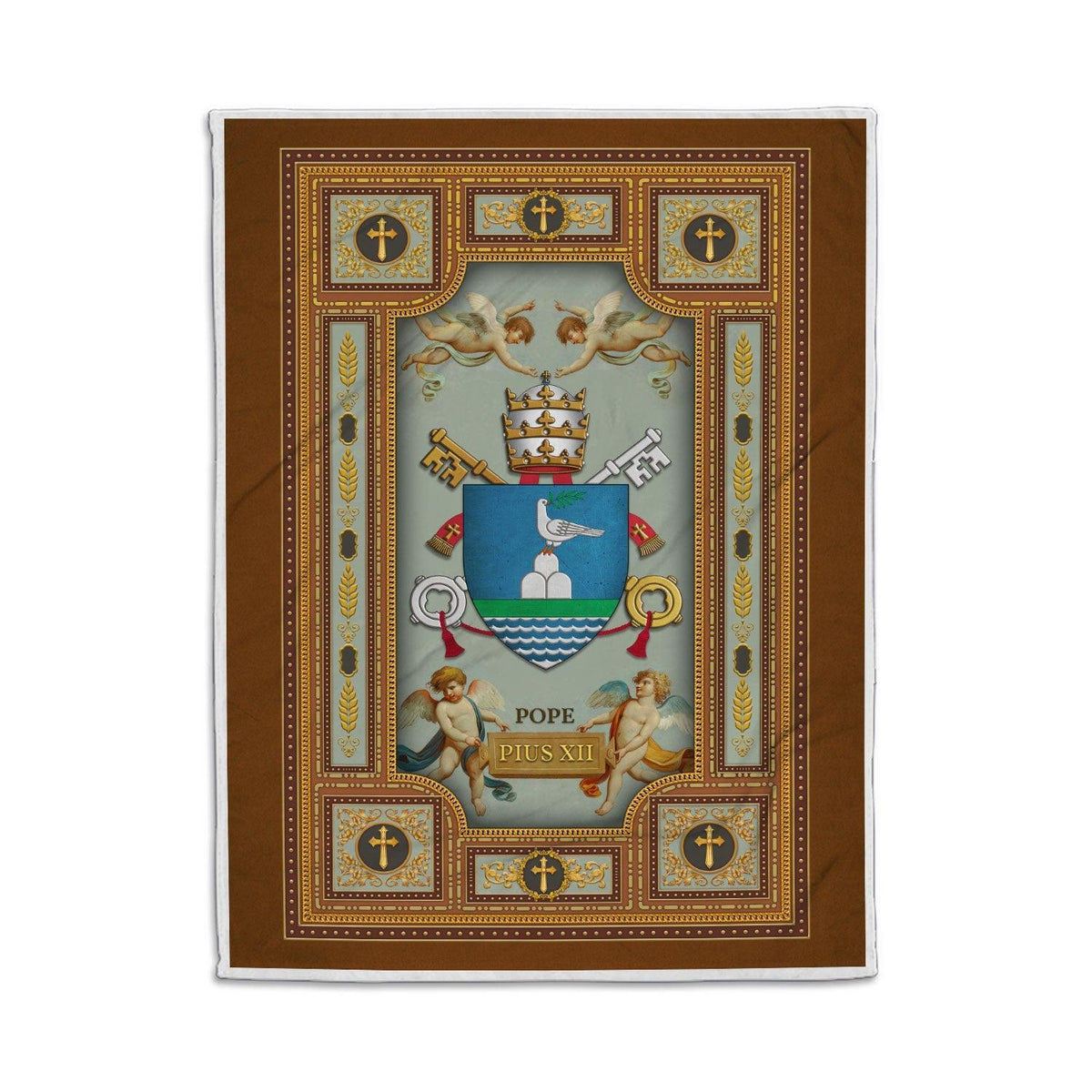 Blanket Pope Pius XII Coat Of Arms - DucG