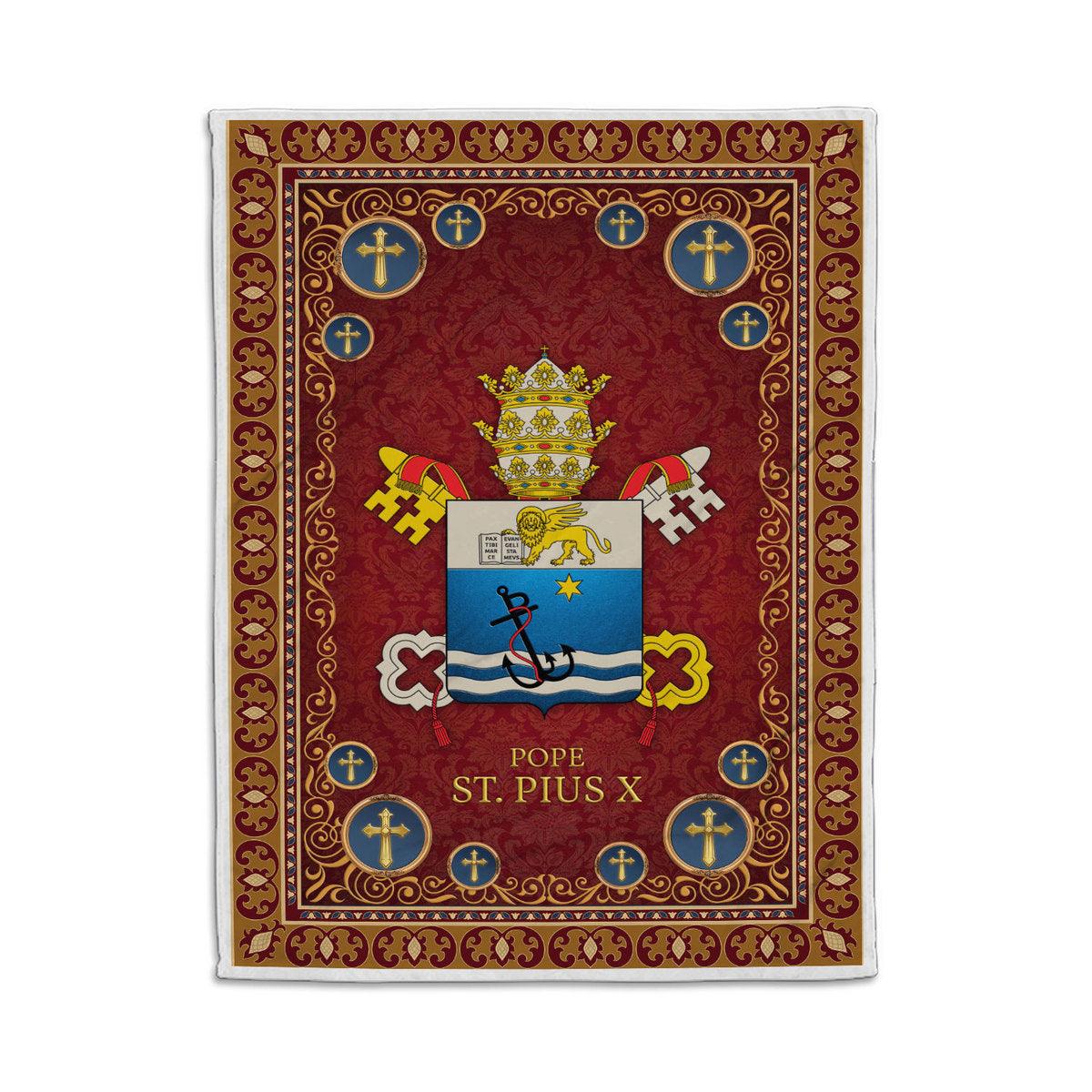 Blanket Pope St. Pius X Coat Of Arms - DucG