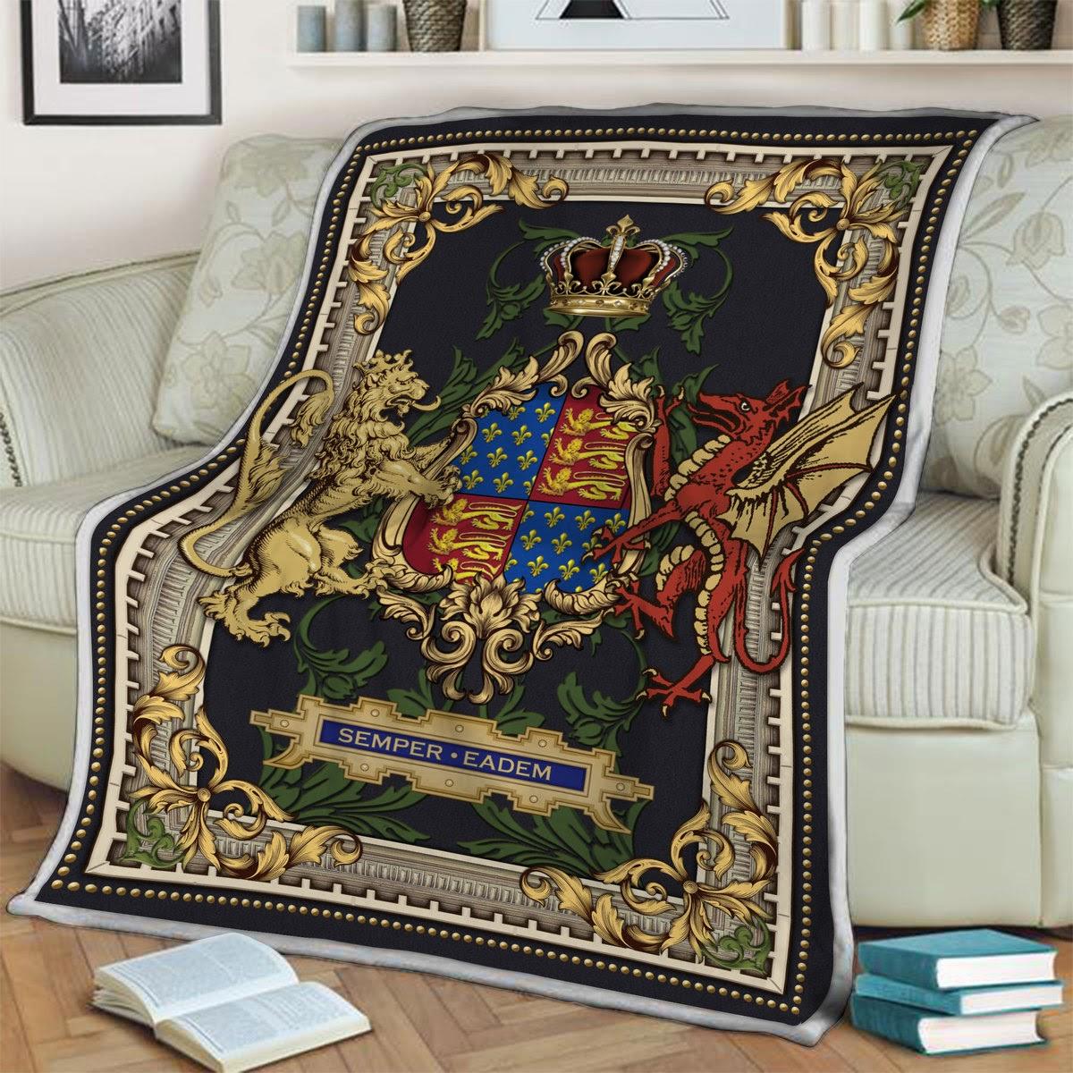 Blanket Queen Elizabeth I Coat of Arms - DucG