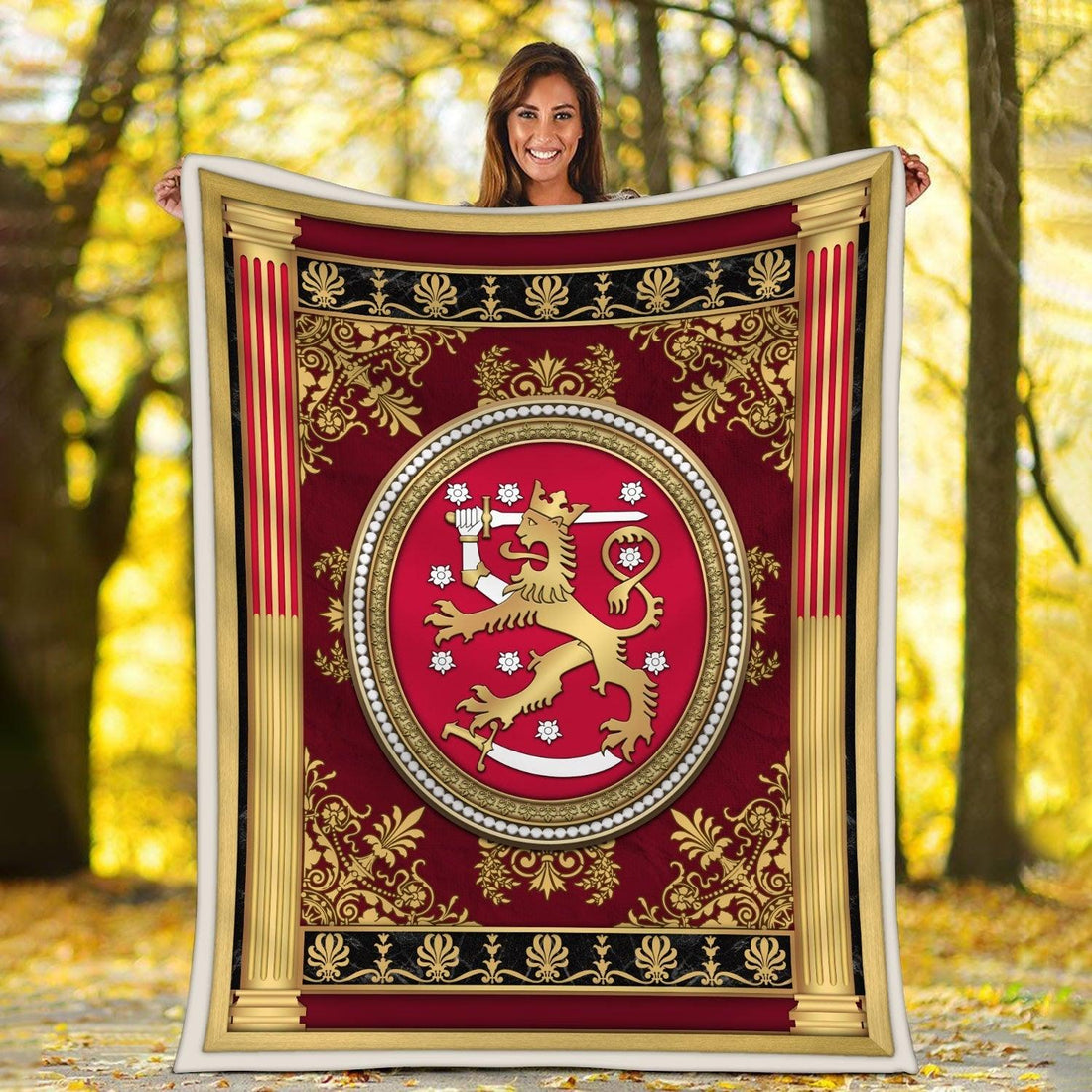 Blanket Republic of Finland Coat of Arms - DucG