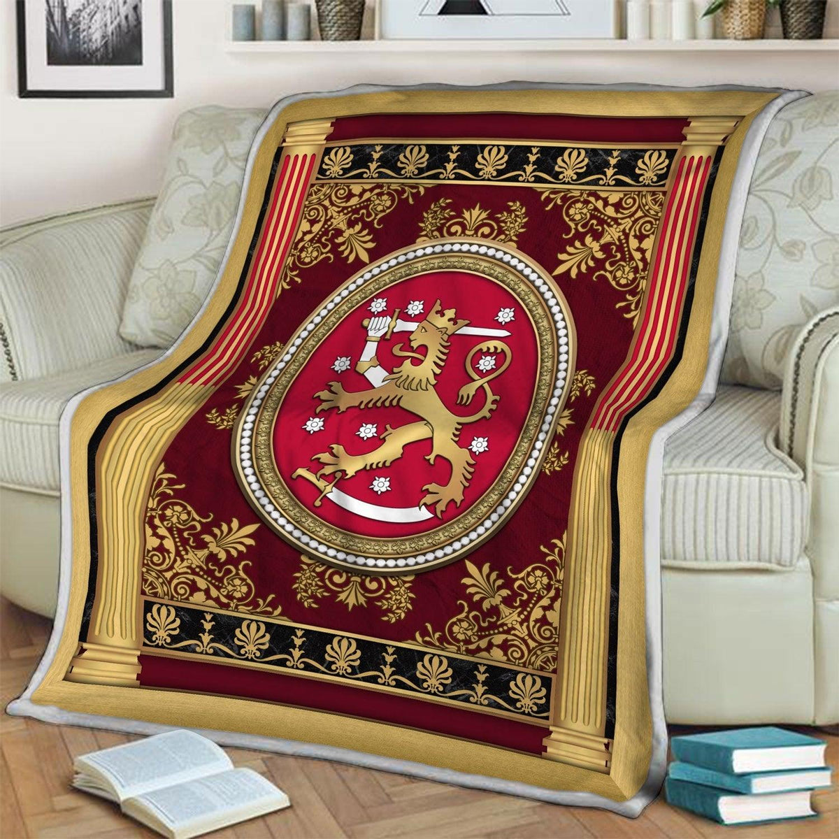 Blanket Republic of Finland Coat of Arms - DucG