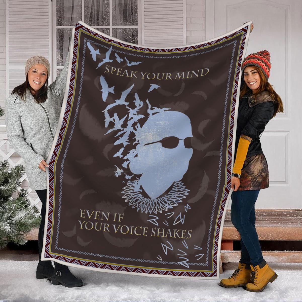 Blanket Speak Your Mind Even If Your Voice Shakes - DucG