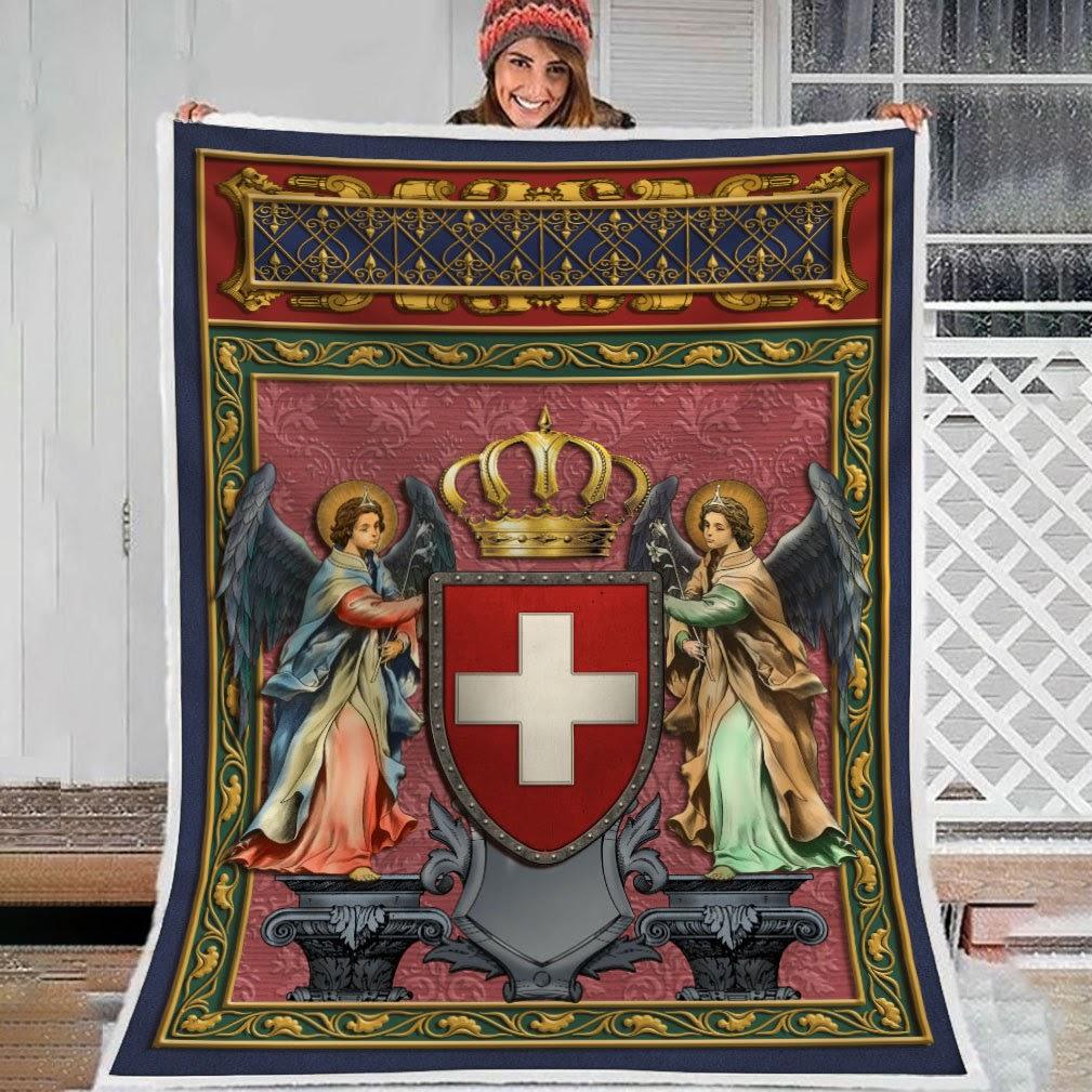 Blanket Switzerland Coat of Arms Fleece - DucG