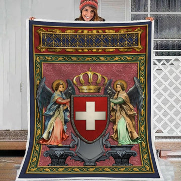 Blanket Switzerland Coat of Arms Fleece - DucG