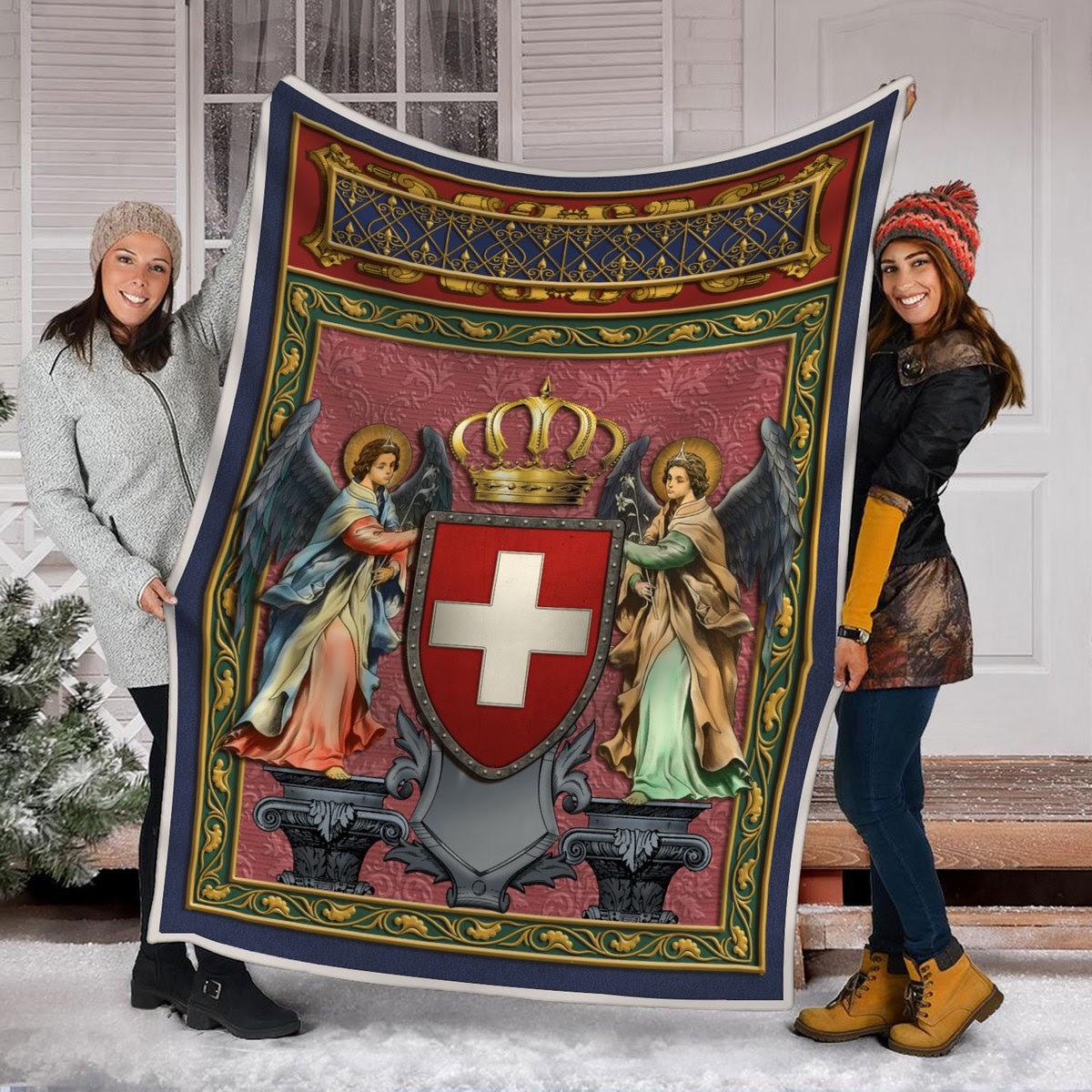 Blanket Switzerland Coat of Arms Fleece - DucG