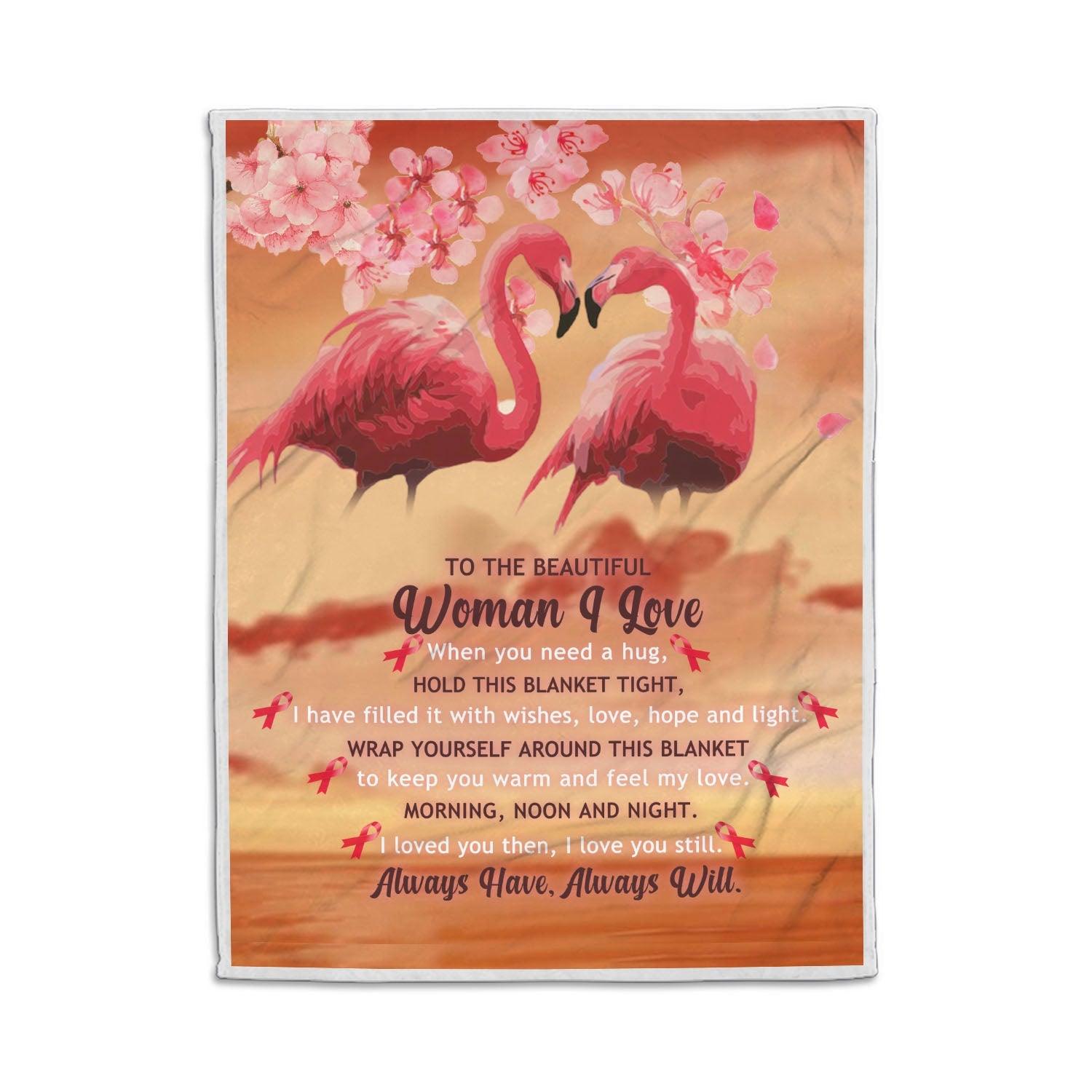 Blanket The Beautiful Woman I Love Breast Cancer Awareness - DucG
