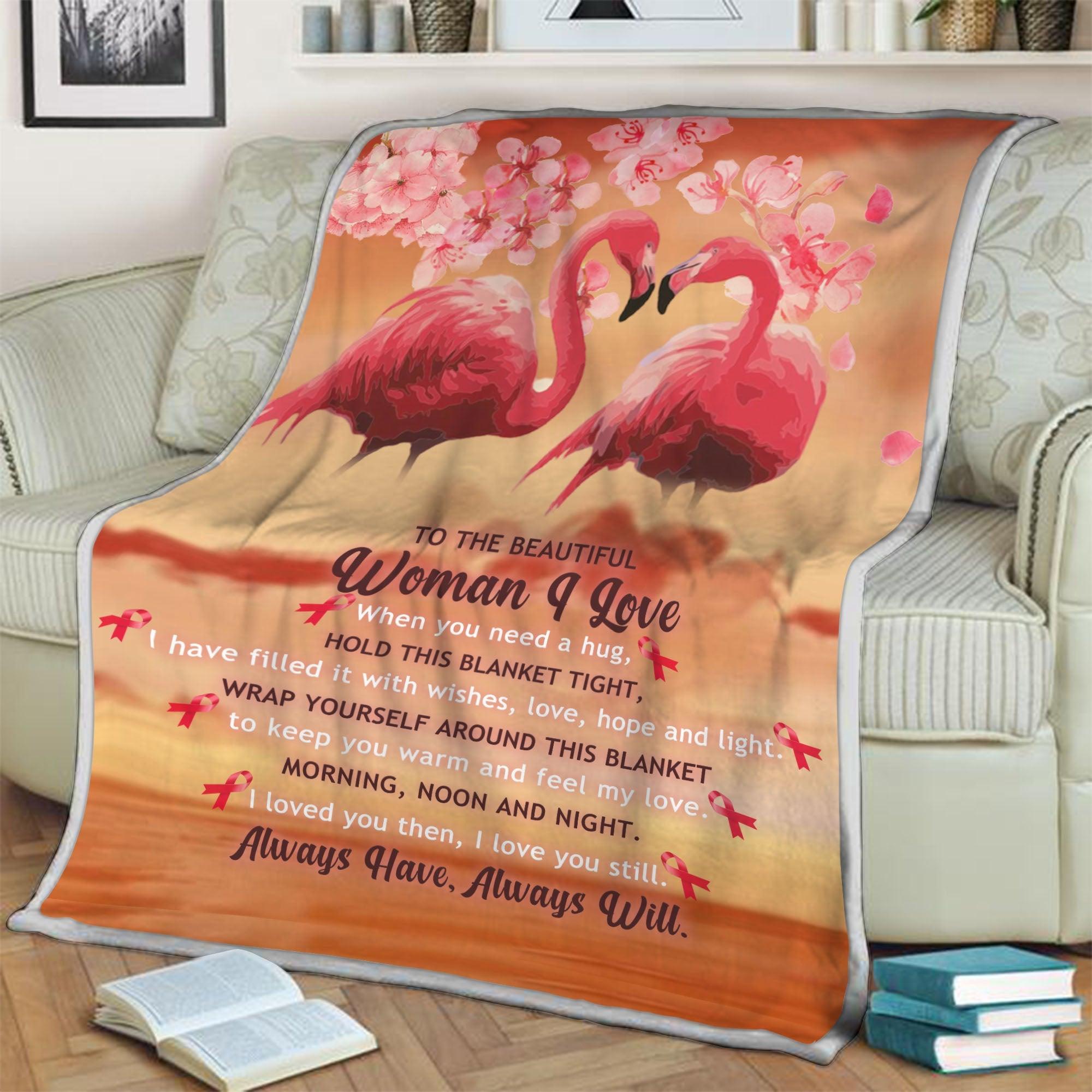 Blanket The Beautiful Woman I Love Breast Cancer Awareness - DucG