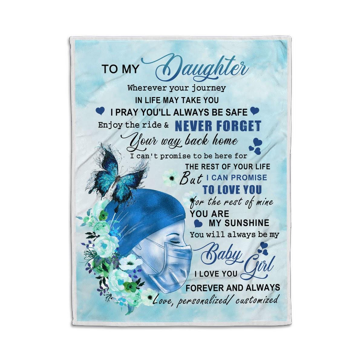 Blanket To My Daughter Nurse - DucG