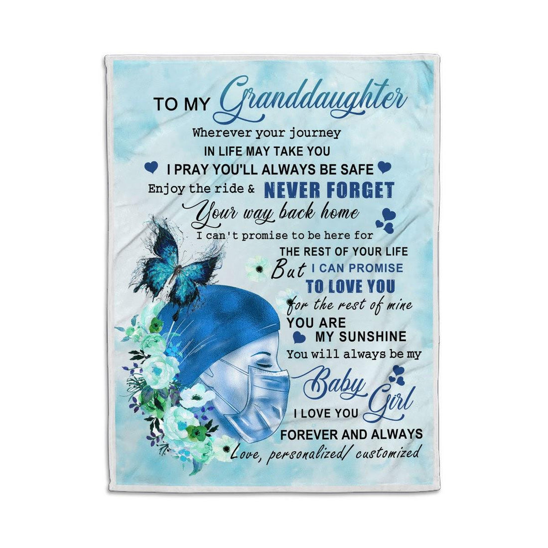 Blanket To My Granddaughter Nurse - DucG