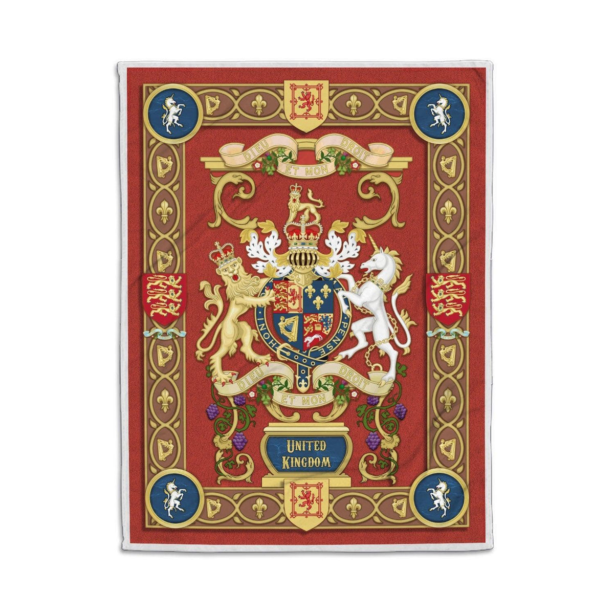 Blanket United Kingdom Coat of Arms - DucG