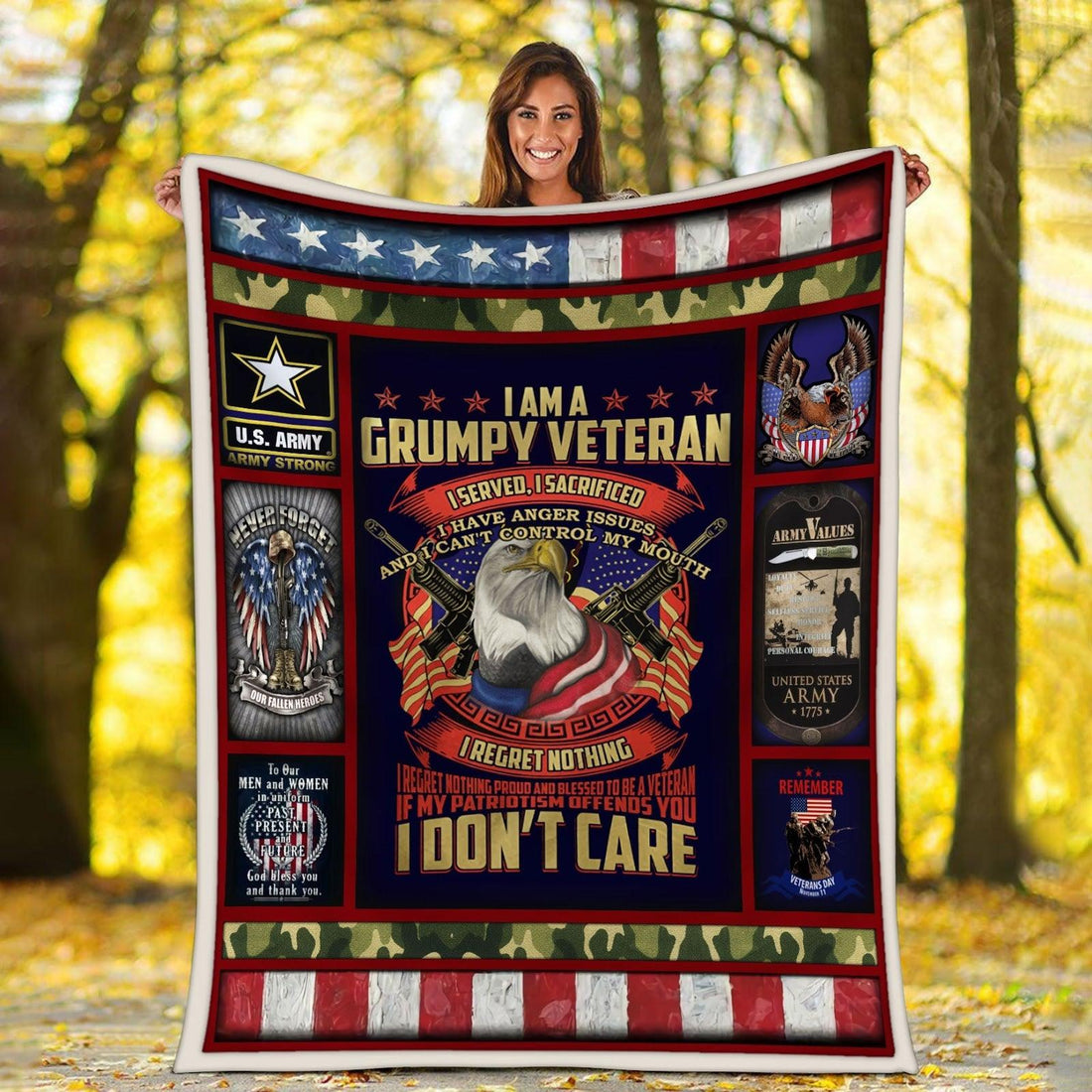 Blanket US Navy Veterant - DucG