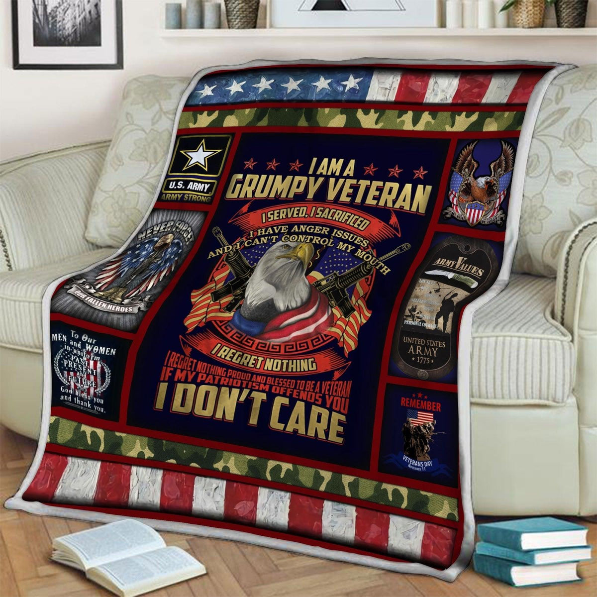 Blanket US Navy Veterant - DucG