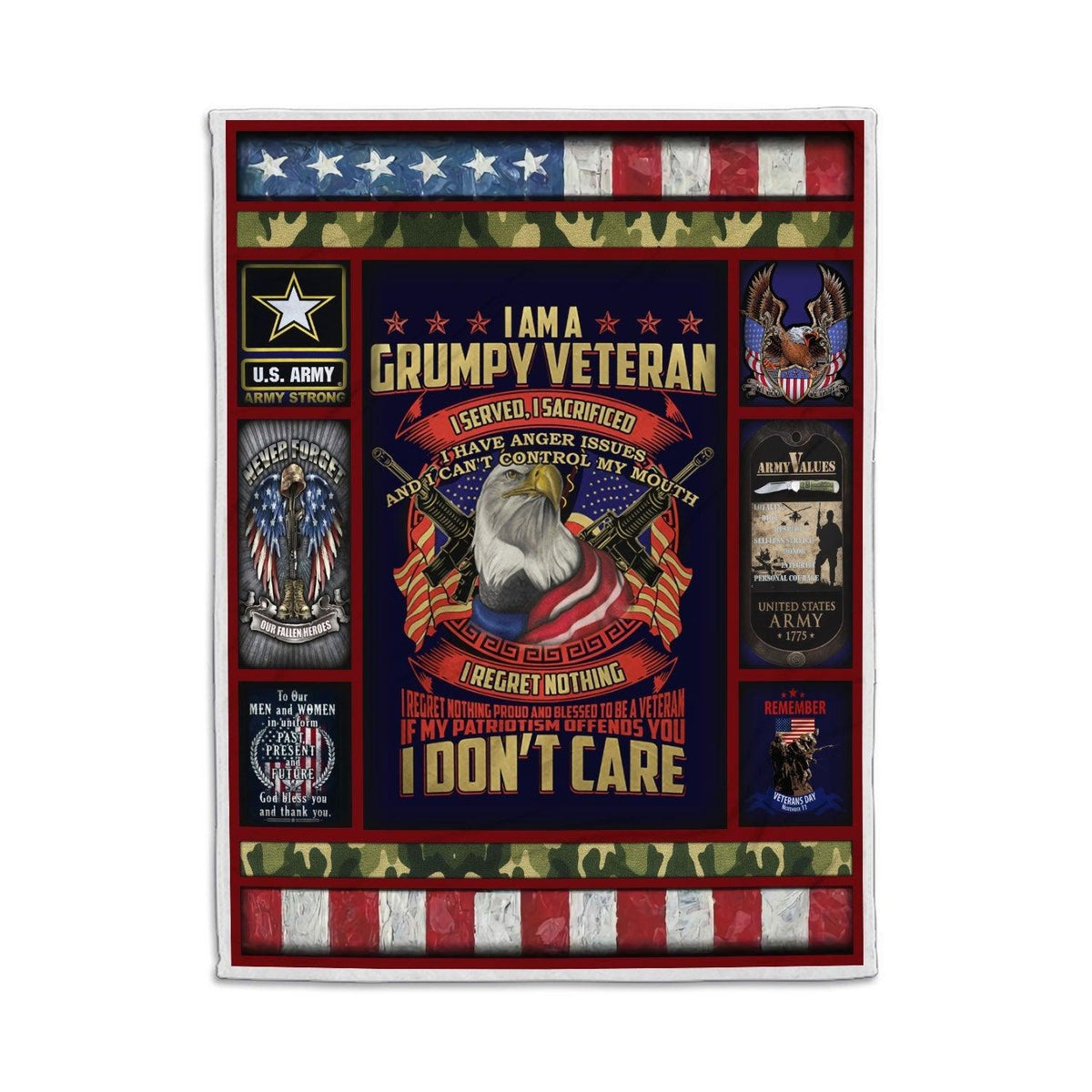Blanket US Navy Veterant - DucG
