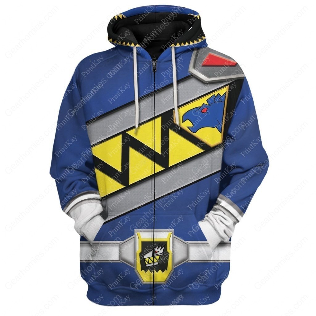 Blue Pr Dino Zip Hoodie / S Pr002