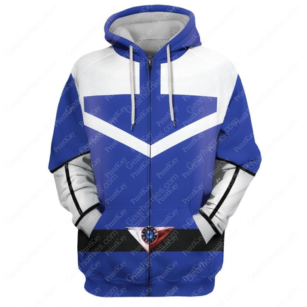 Blue Pr Time Force Zip Hoodie / S Qm186