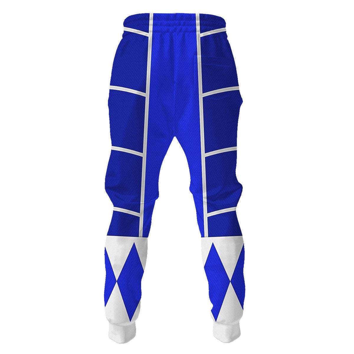 Blue Ranger Mighty Morphin Cosplay Hoodies Sweatshirt T-shirt Hawaiian - Gearhomie.com