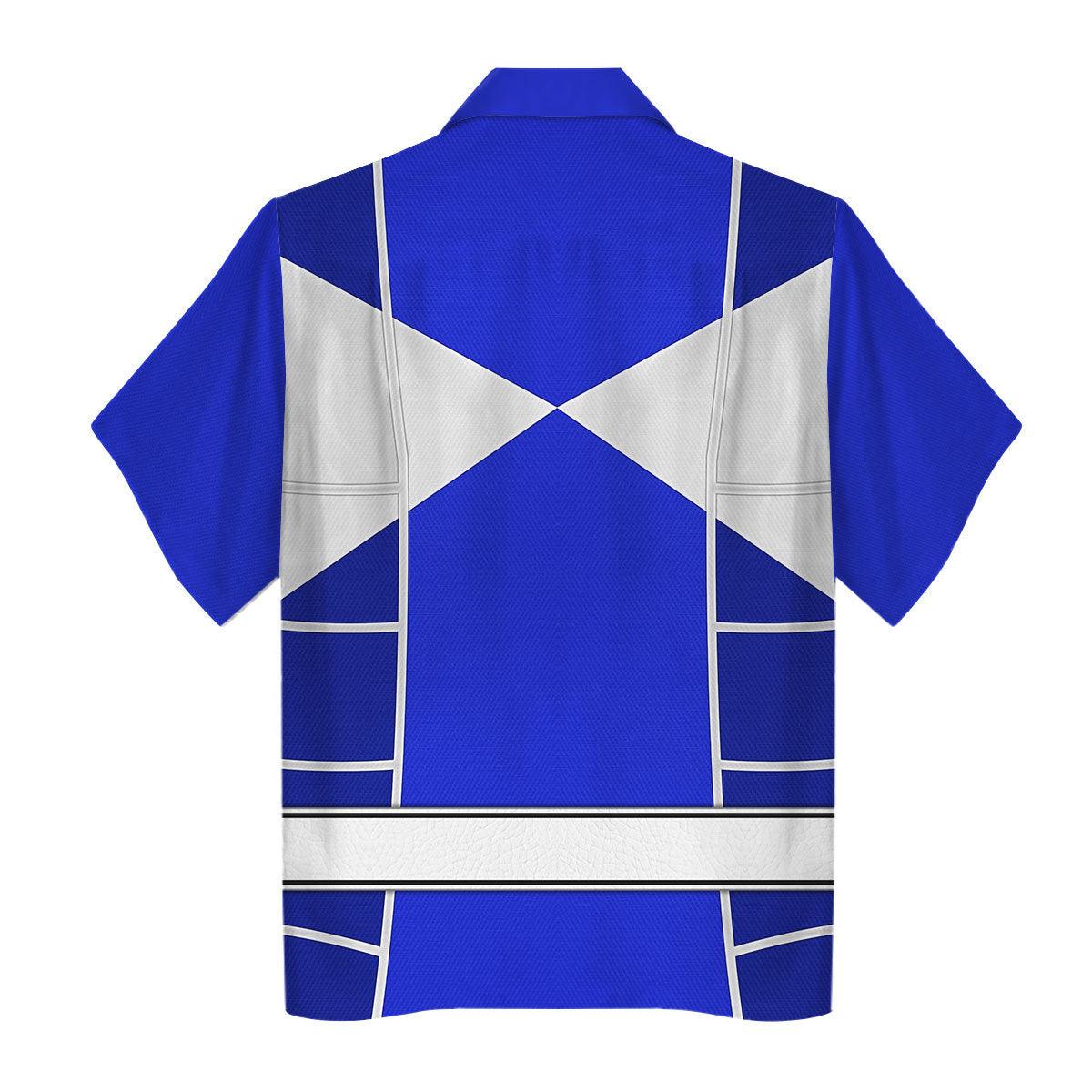 Blue Ranger Mighty Morphin Cosplay Hoodies Sweatshirt T-shirt Hawaiian - Gearhomie.com