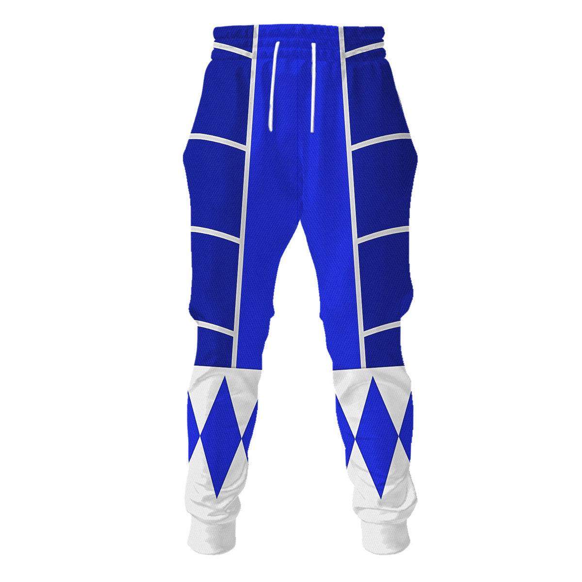Blue Ranger Mighty Morphin Cosplay Hoodies Sweatshirt T-shirt Hawaiian - Gearhomie.com