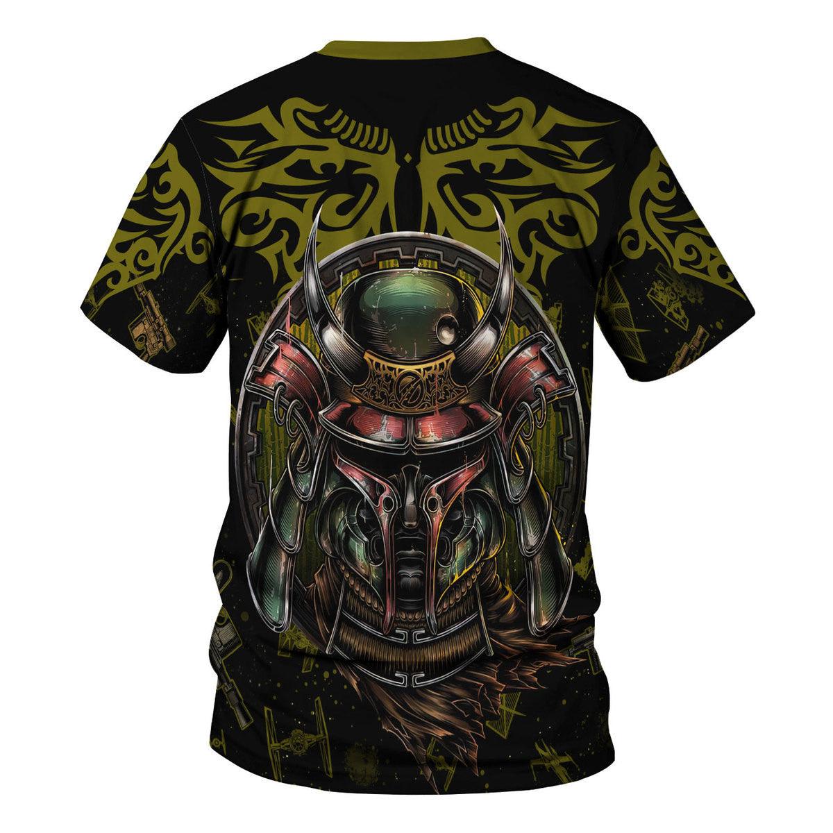 Boba Fet Samurai T-shirt Hoodie Sweatpants Apparel - Gearhomie.com