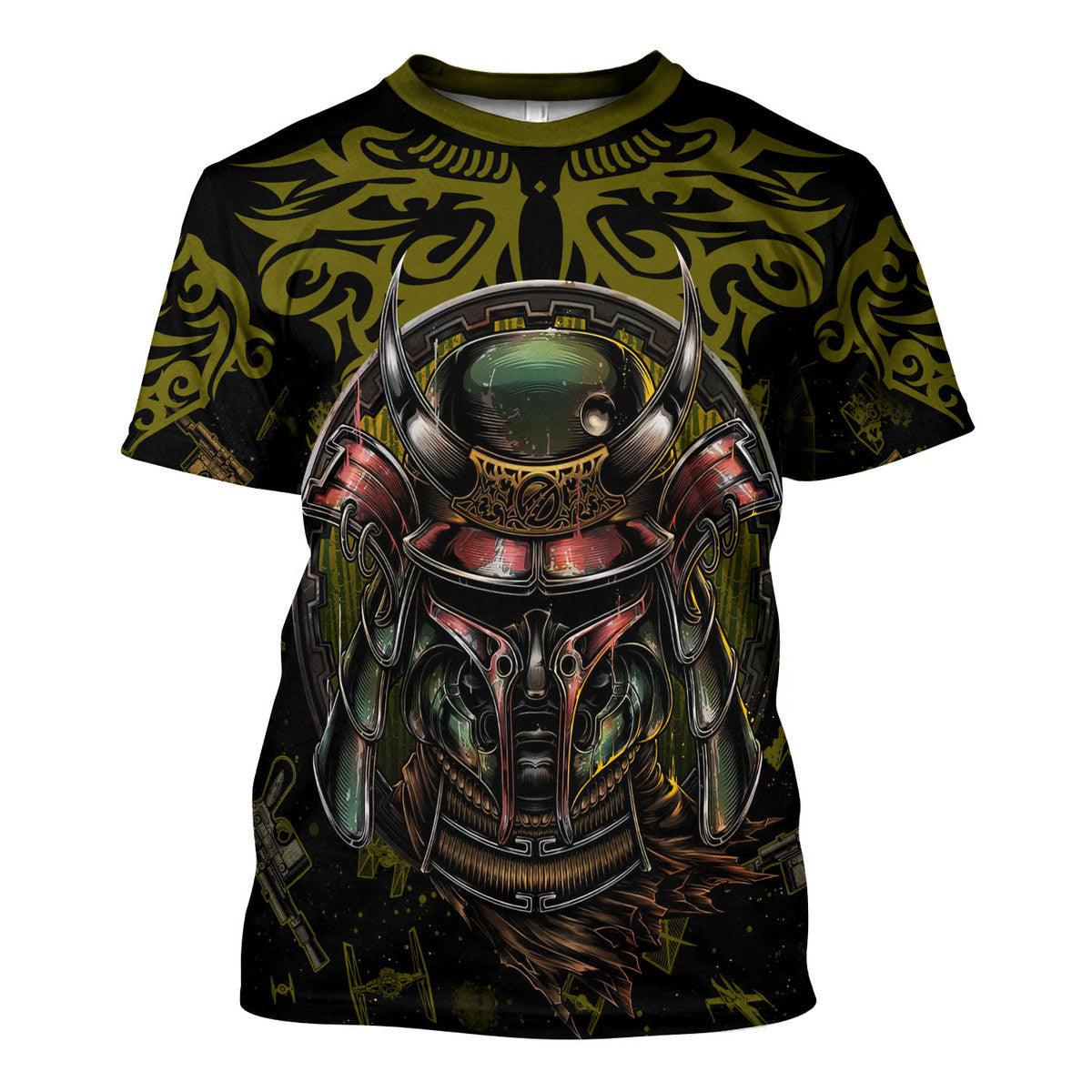 Boba Fet Samurai T-shirt Hoodie Sweatpants Apparel - Gearhomie.com