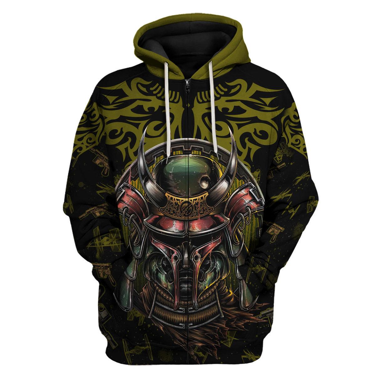 Boba Fet Samurai T-shirt Hoodie Sweatpants Apparel - Gearhomie.com