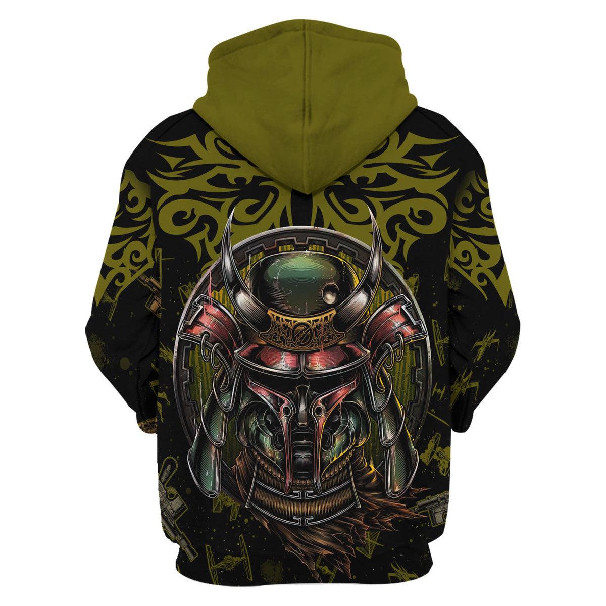 Boba Fet Samurai T-shirt Hoodie Sweatpants Apparel - Gearhomie.com