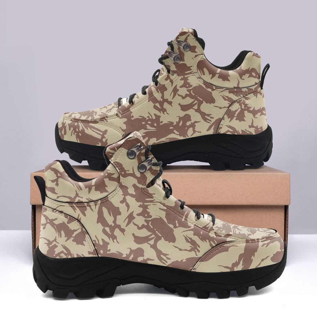Bristish Desert (DPM) Camo Pattern Hiking Shoes - OodieGang